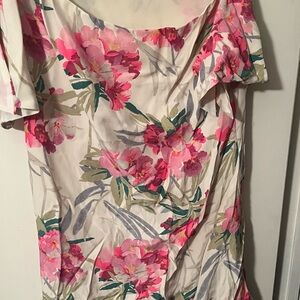 Elizabeth and James Pink and Cream Dress